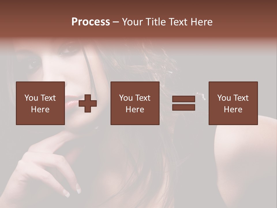 Curly White Cute PowerPoint Template