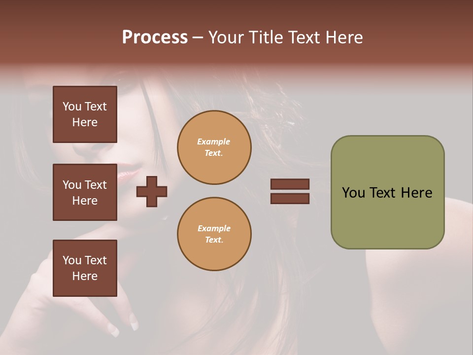 Curly White Cute PowerPoint Template