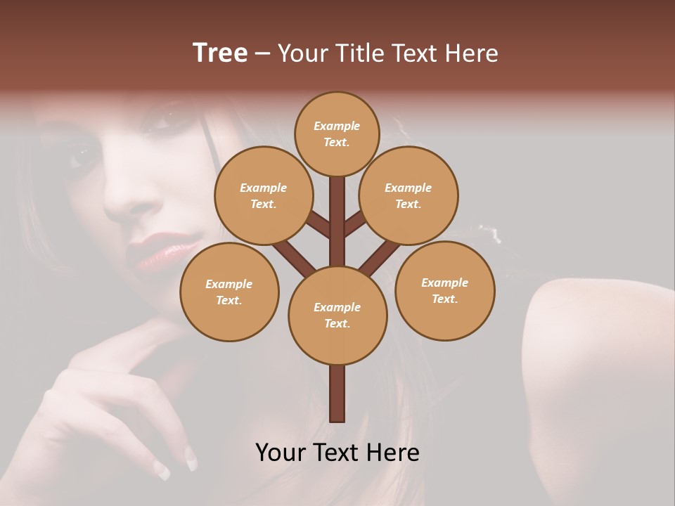 Curly White Cute PowerPoint Template