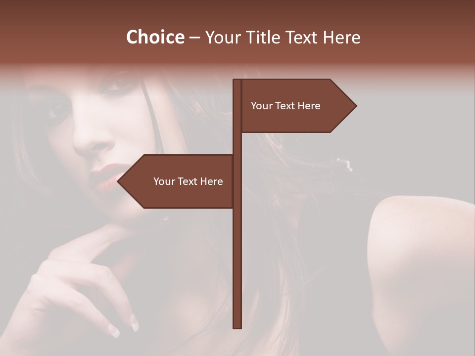 Curly White Cute PowerPoint Template