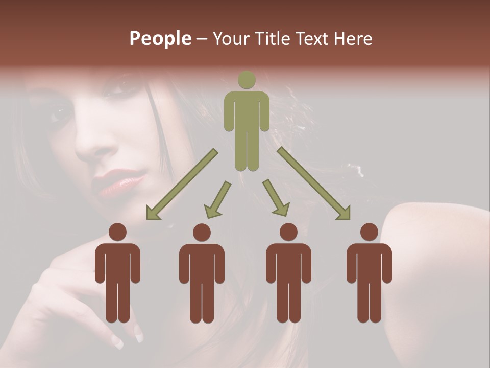 Curly White Cute PowerPoint Template