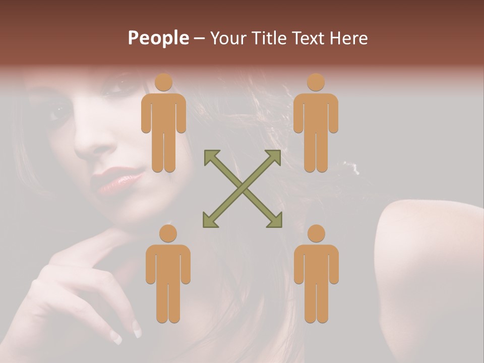 Curly White Cute PowerPoint Template