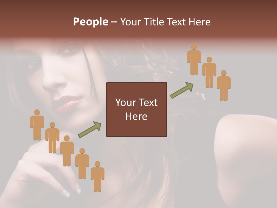 Curly White Cute PowerPoint Template