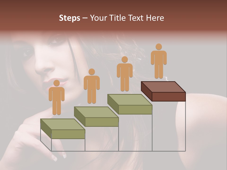 Curly White Cute PowerPoint Template