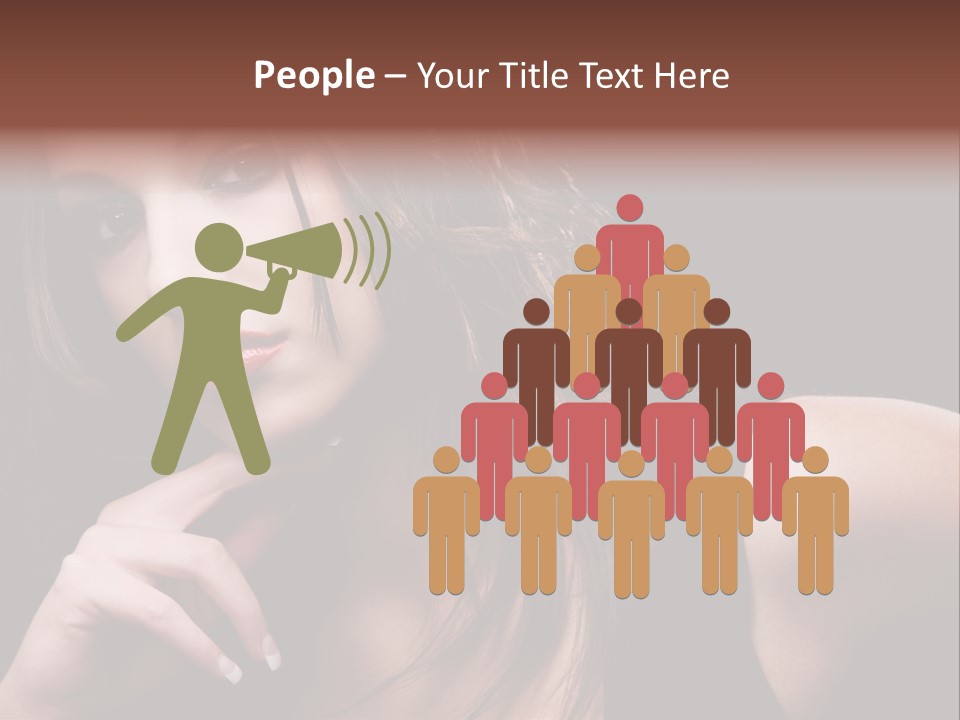 Curly White Cute PowerPoint Template