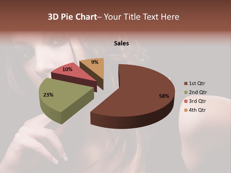 Curly White Cute PowerPoint Template