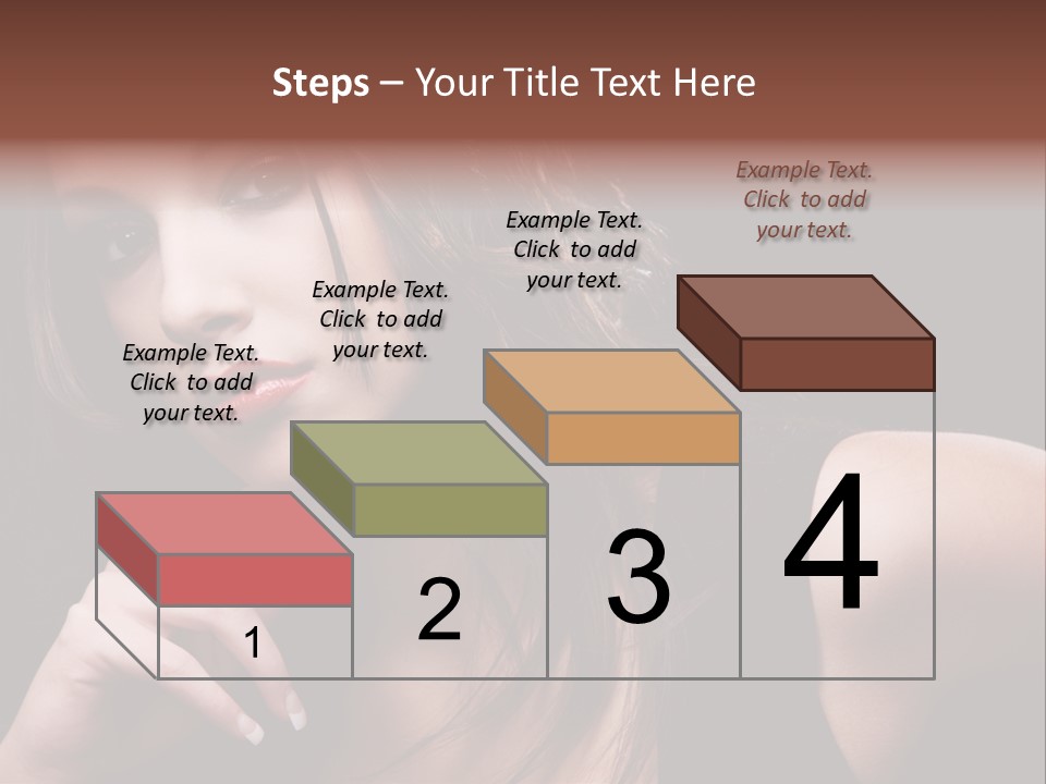 Curly White Cute PowerPoint Template