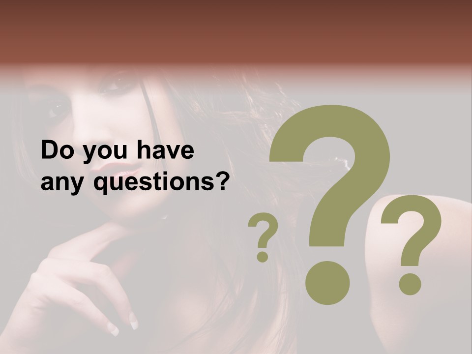 Curly White Cute PowerPoint Template