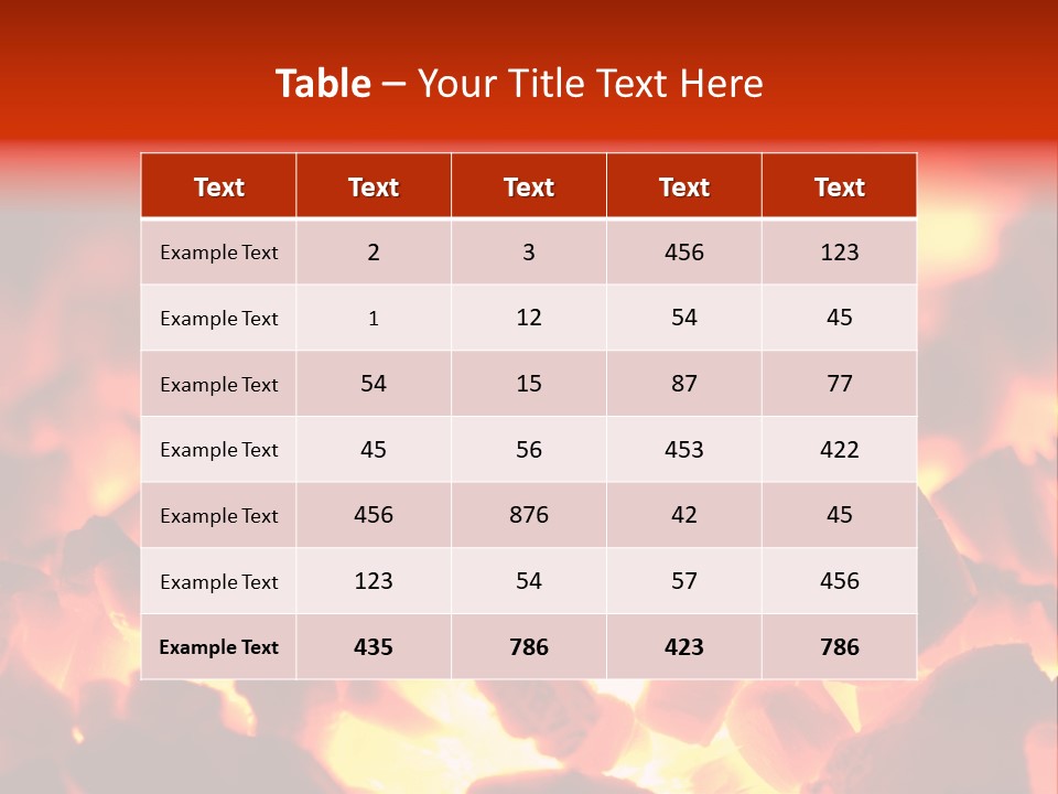 Fire Hot Danger PowerPoint Template
