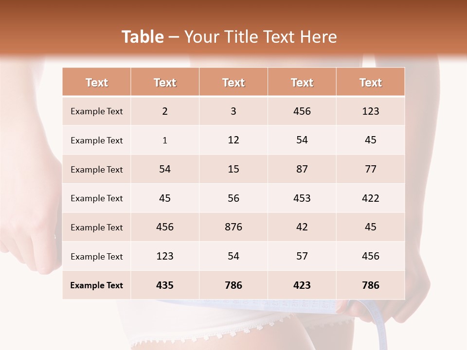 Body Thin Tape PowerPoint Template