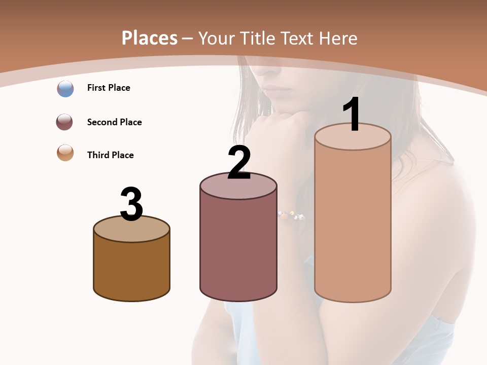 Portrait Sad Beauty PowerPoint Template