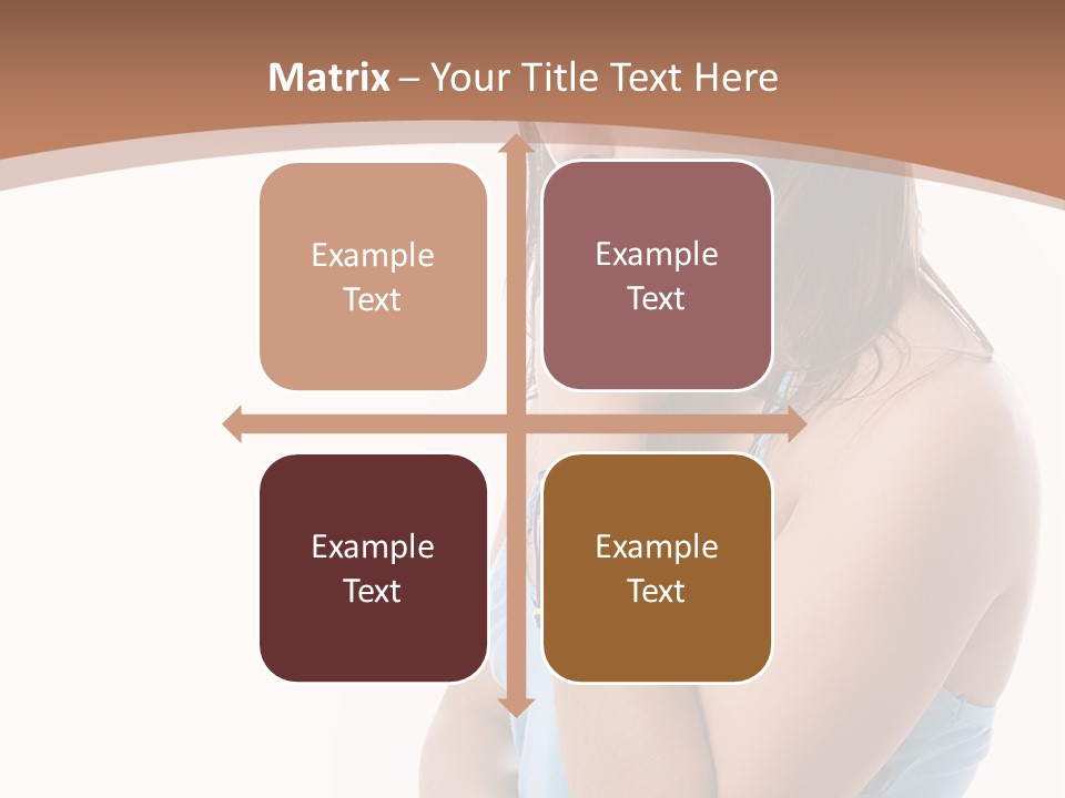 Portrait Sad Beauty PowerPoint Template