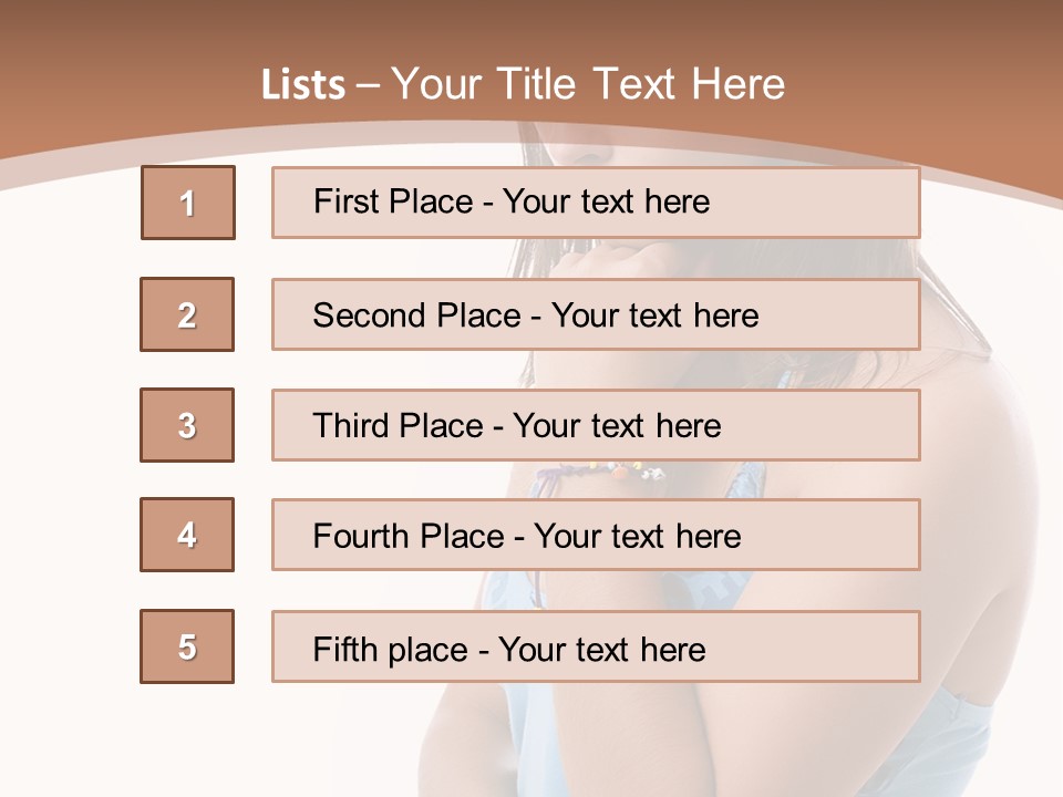 Portrait Sad Beauty PowerPoint Template