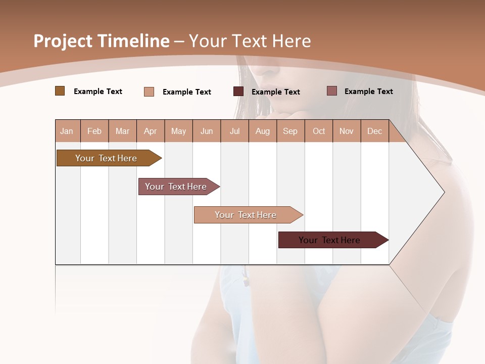 Portrait Sad Beauty PowerPoint Template