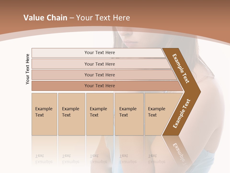 Portrait Sad Beauty PowerPoint Template