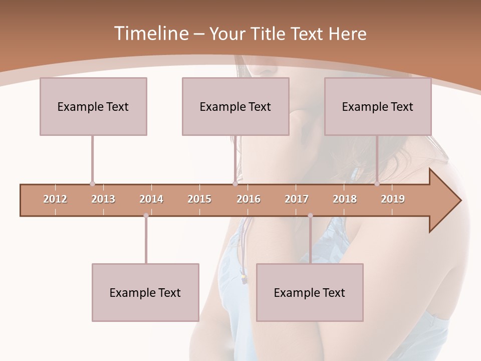 Portrait Sad Beauty PowerPoint Template
