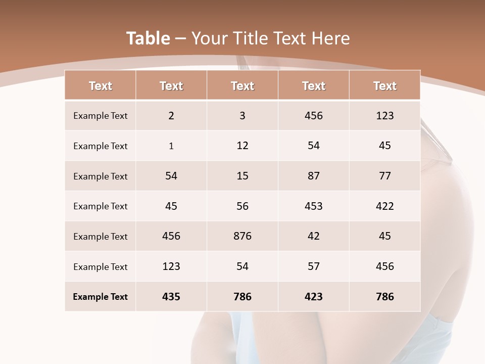 Portrait Sad Beauty PowerPoint Template