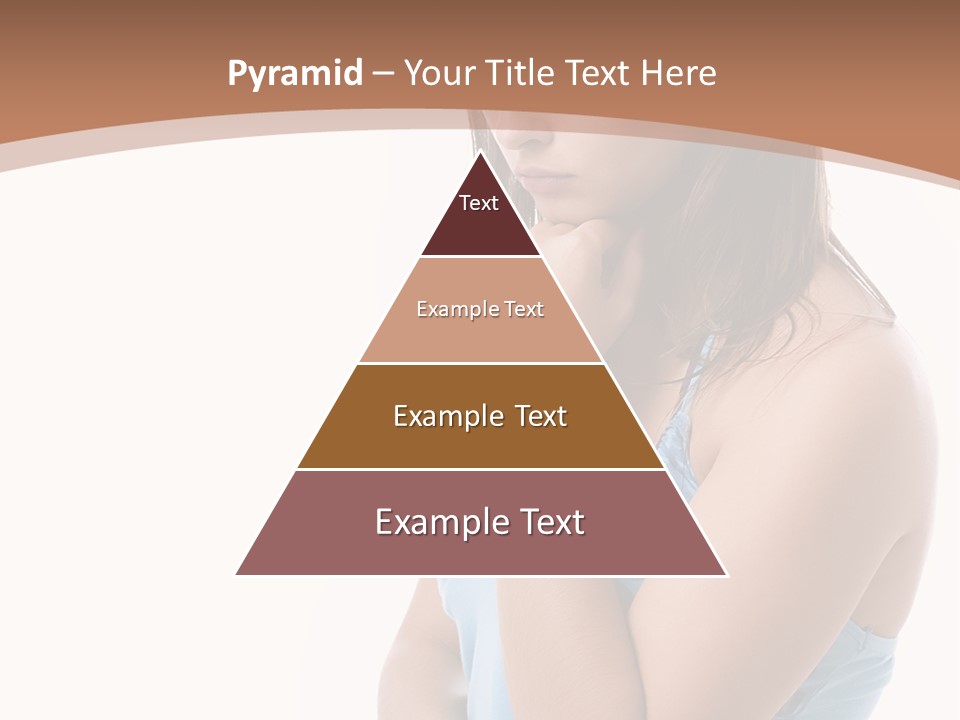 Portrait Sad Beauty PowerPoint Template