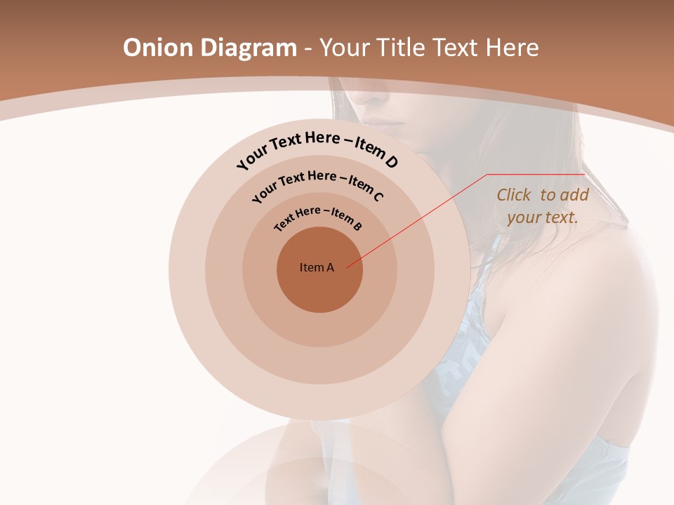 Portrait Sad Beauty PowerPoint Template