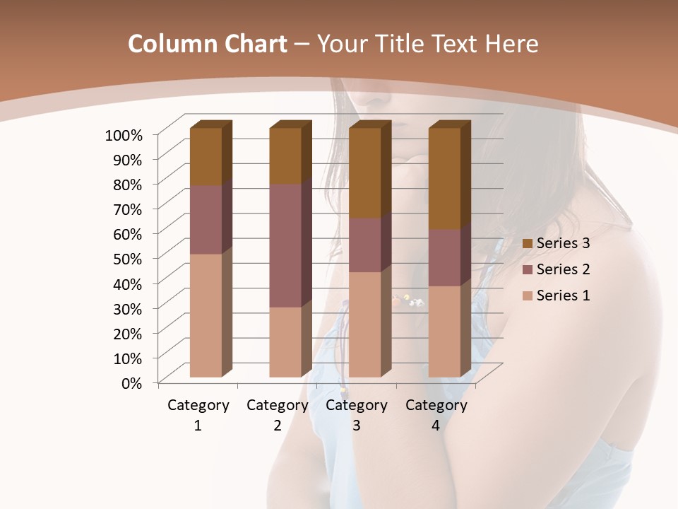 Portrait Sad Beauty PowerPoint Template