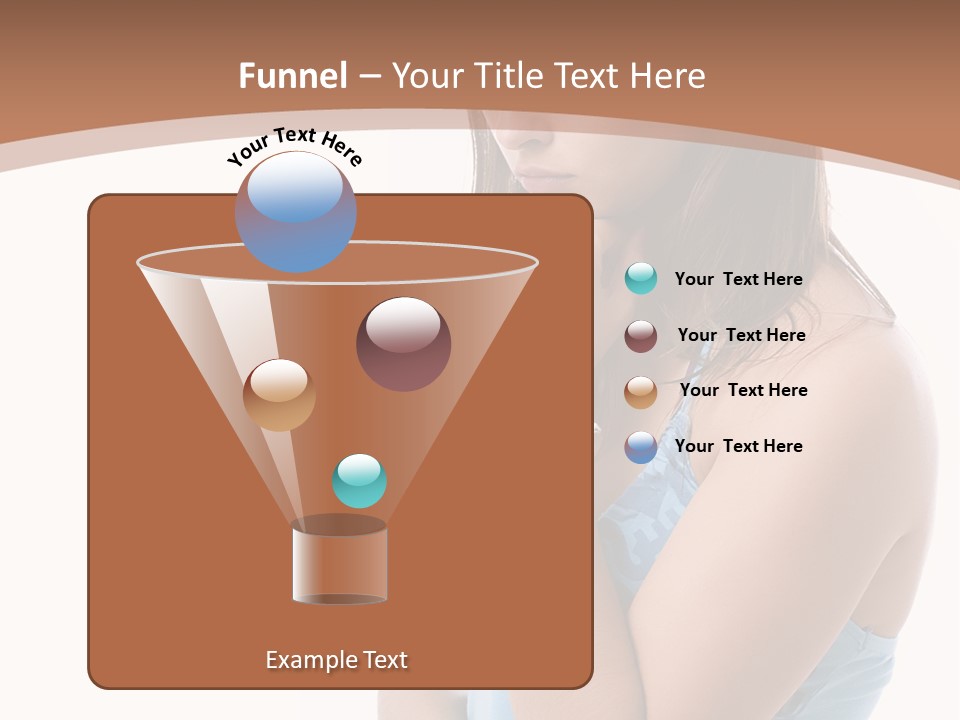 Portrait Sad Beauty PowerPoint Template