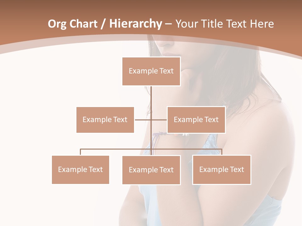 Portrait Sad Beauty PowerPoint Template
