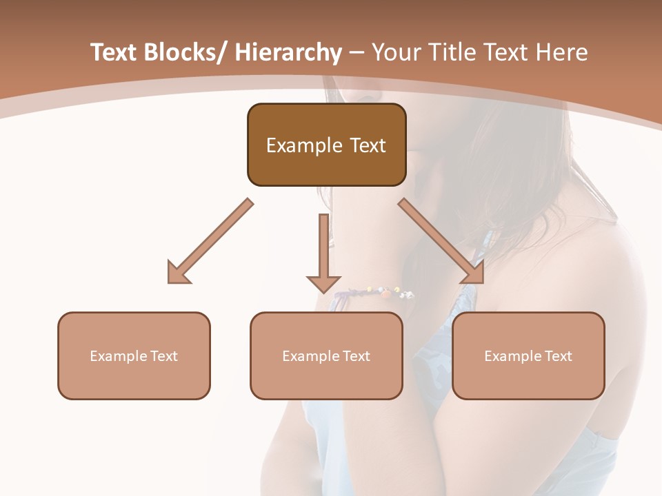 Portrait Sad Beauty PowerPoint Template