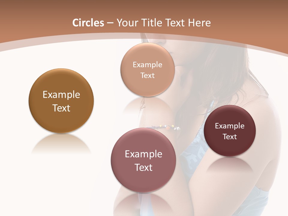 Portrait Sad Beauty PowerPoint Template