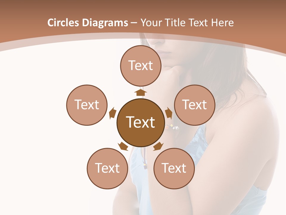 Portrait Sad Beauty PowerPoint Template