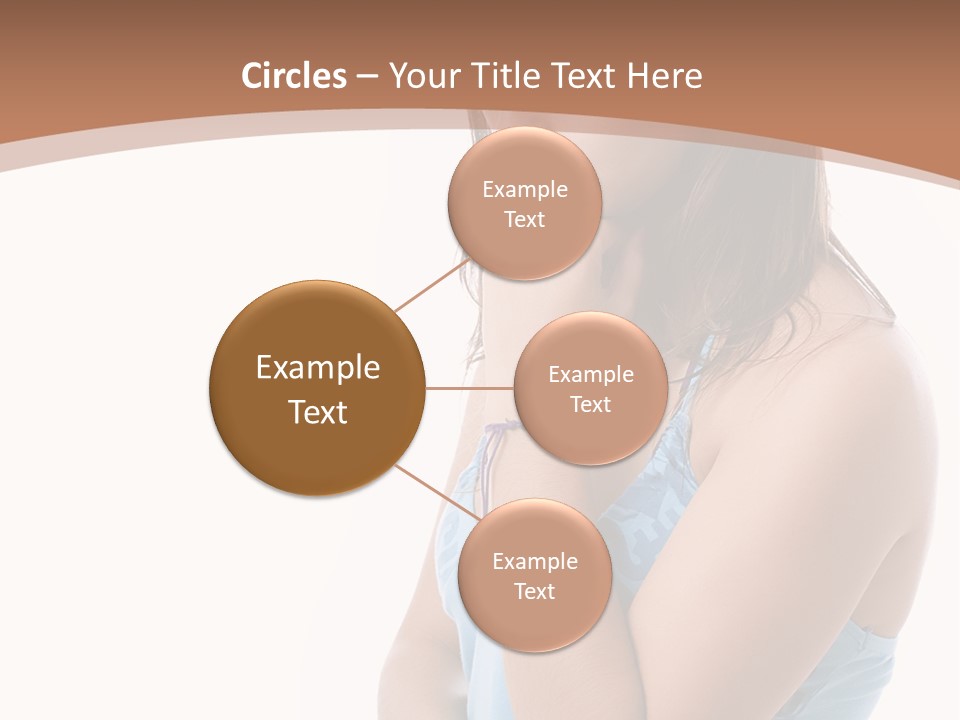 Portrait Sad Beauty PowerPoint Template