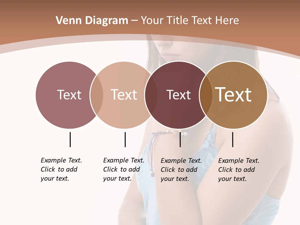 Portrait Sad Beauty PowerPoint Template