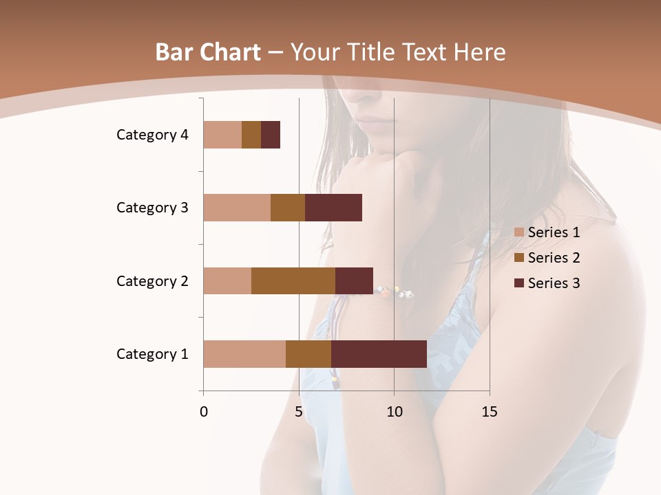 Portrait Sad Beauty PowerPoint Template