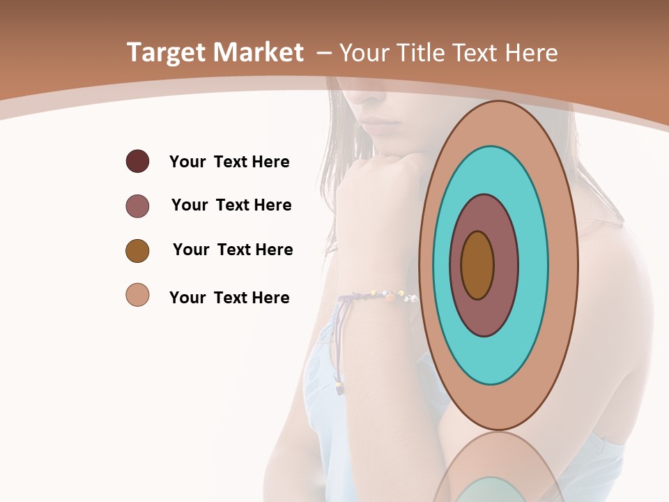 Portrait Sad Beauty PowerPoint Template