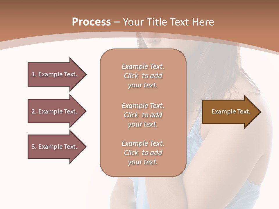 Portrait Sad Beauty PowerPoint Template