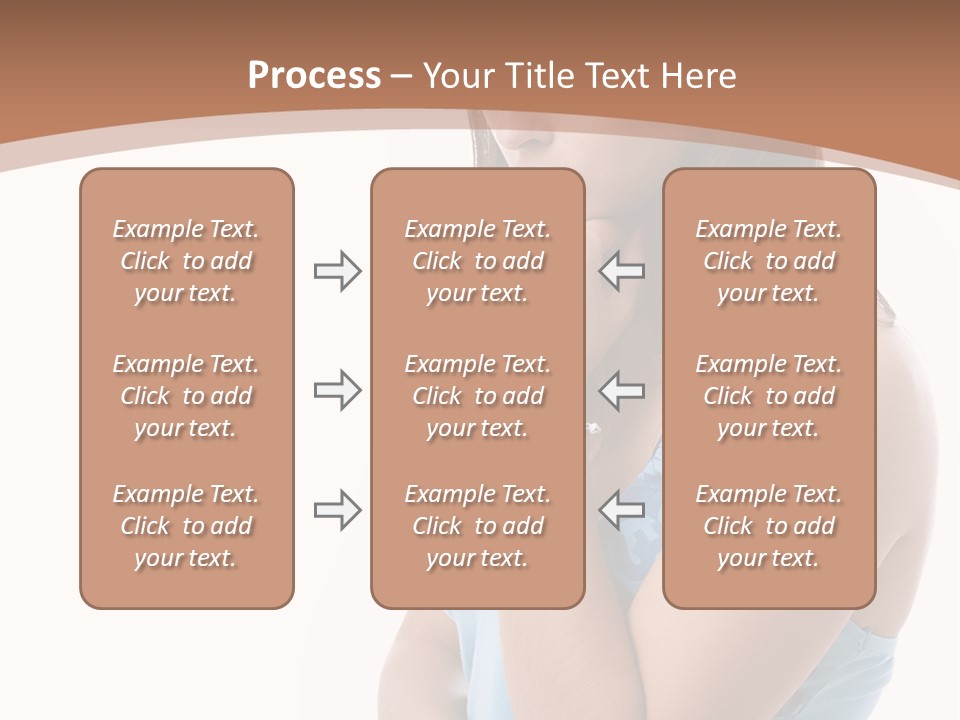 Portrait Sad Beauty PowerPoint Template