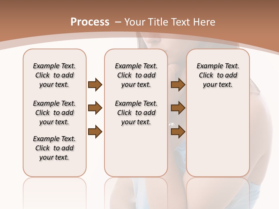 Portrait Sad Beauty PowerPoint Template
