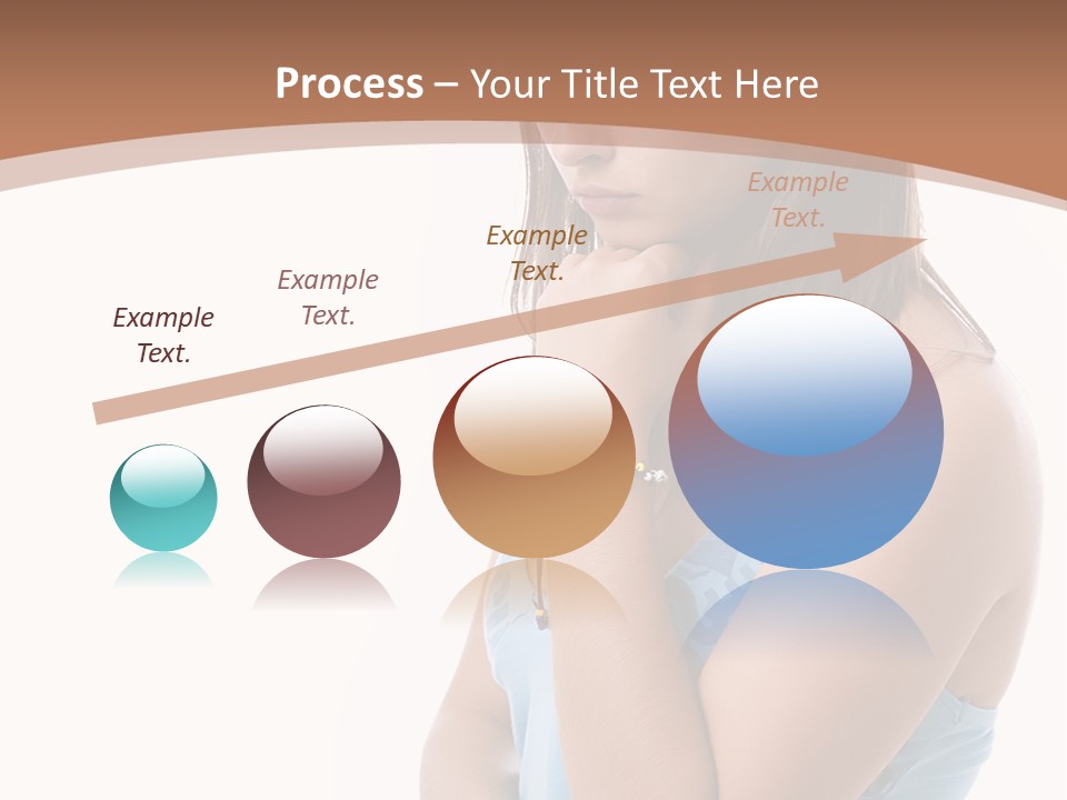 Portrait Sad Beauty PowerPoint Template