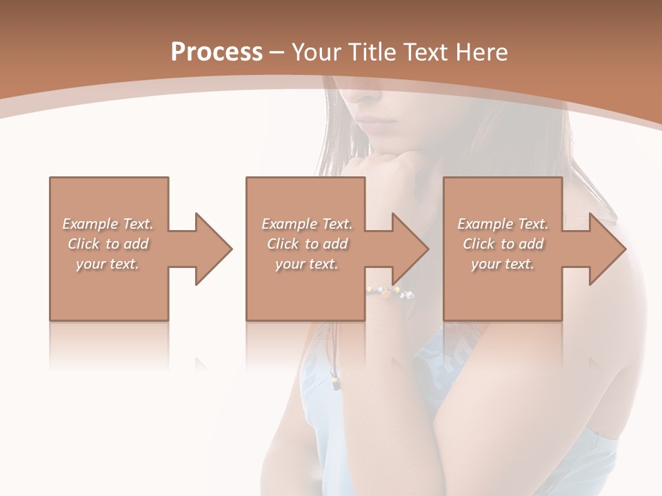 Portrait Sad Beauty PowerPoint Template