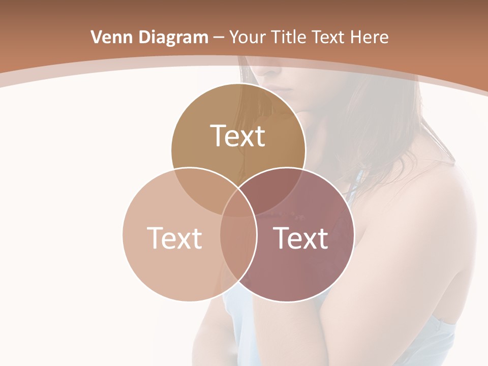 Portrait Sad Beauty PowerPoint Template