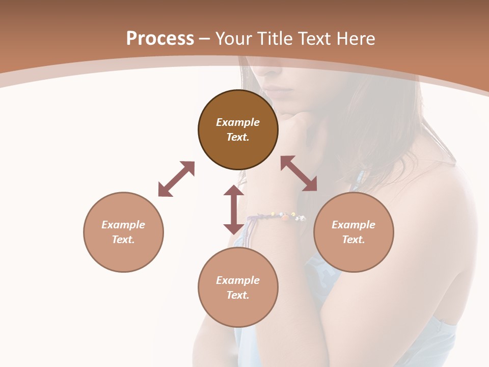 Portrait Sad Beauty PowerPoint Template