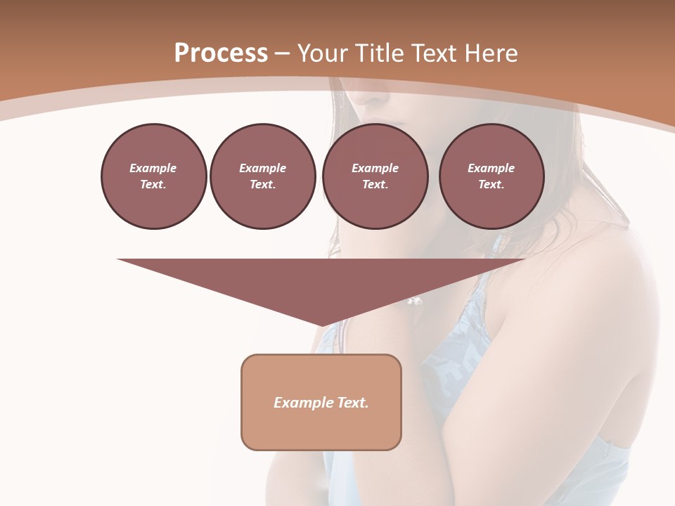 Portrait Sad Beauty PowerPoint Template