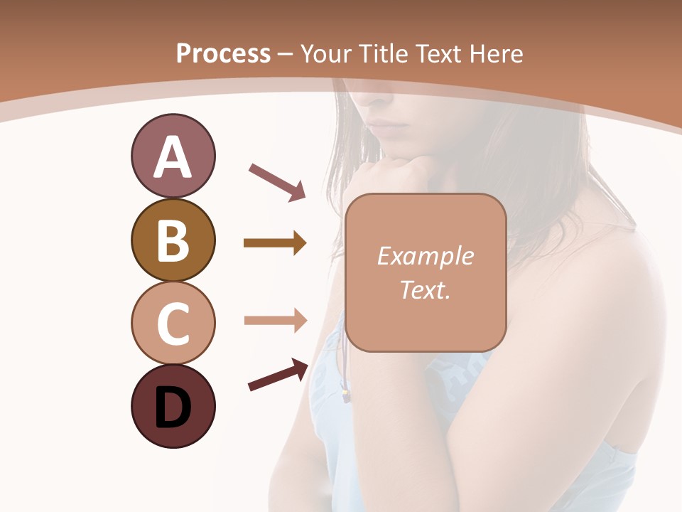 Portrait Sad Beauty PowerPoint Template