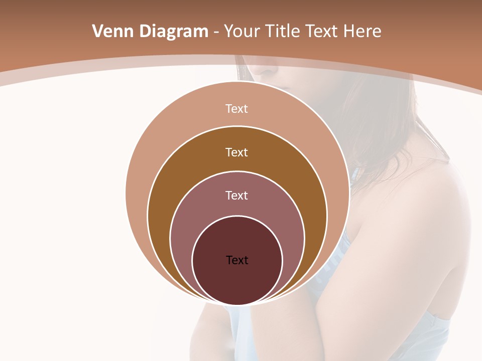 Portrait Sad Beauty PowerPoint Template