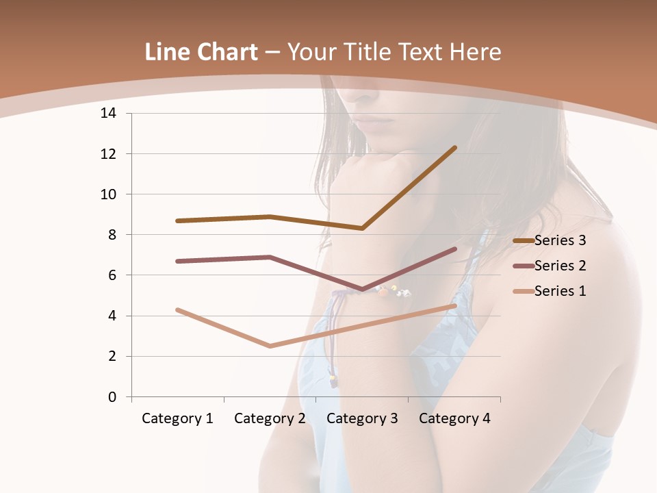 Portrait Sad Beauty PowerPoint Template