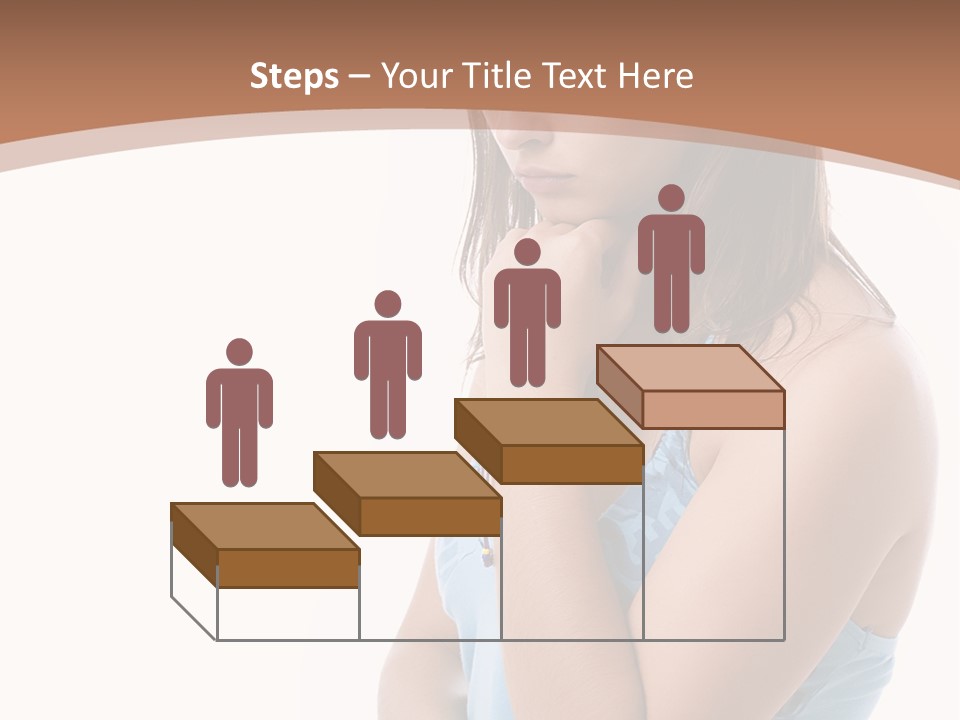 Portrait Sad Beauty PowerPoint Template