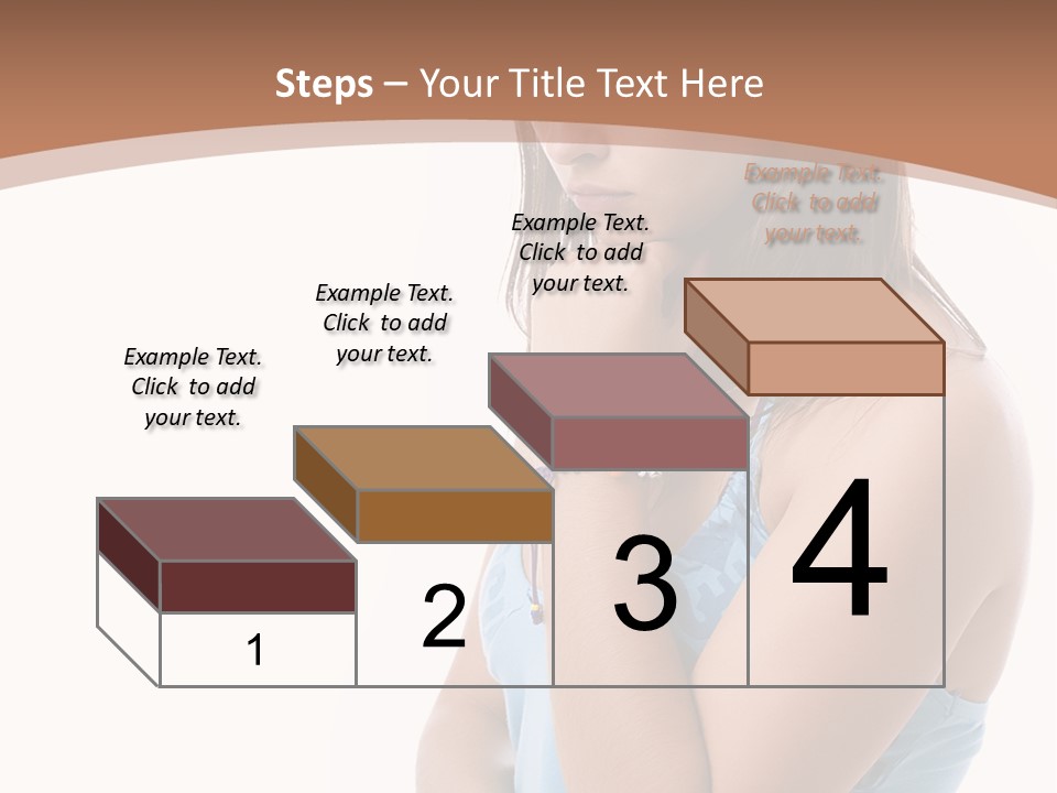 Portrait Sad Beauty PowerPoint Template