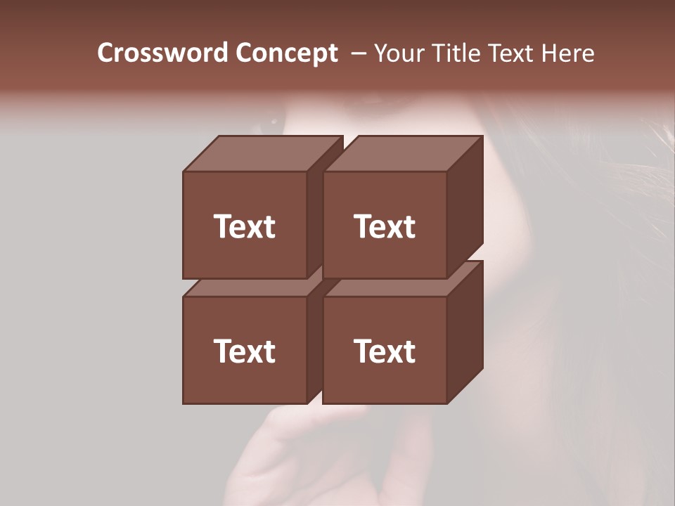 Red Hairstyle Elegant PowerPoint Template