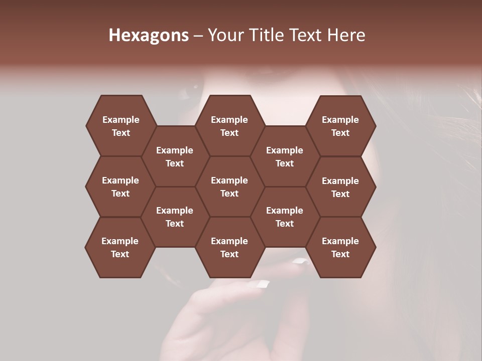 Red Hairstyle Elegant PowerPoint Template