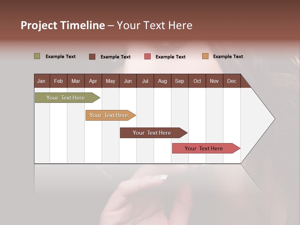 Red Hairstyle Elegant PowerPoint Template