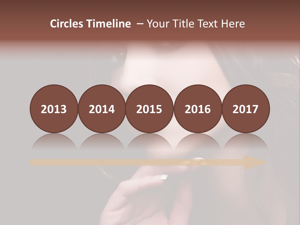 Red Hairstyle Elegant PowerPoint Template